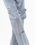 Pantalone cargo in organza-PIUMA-POLVERE